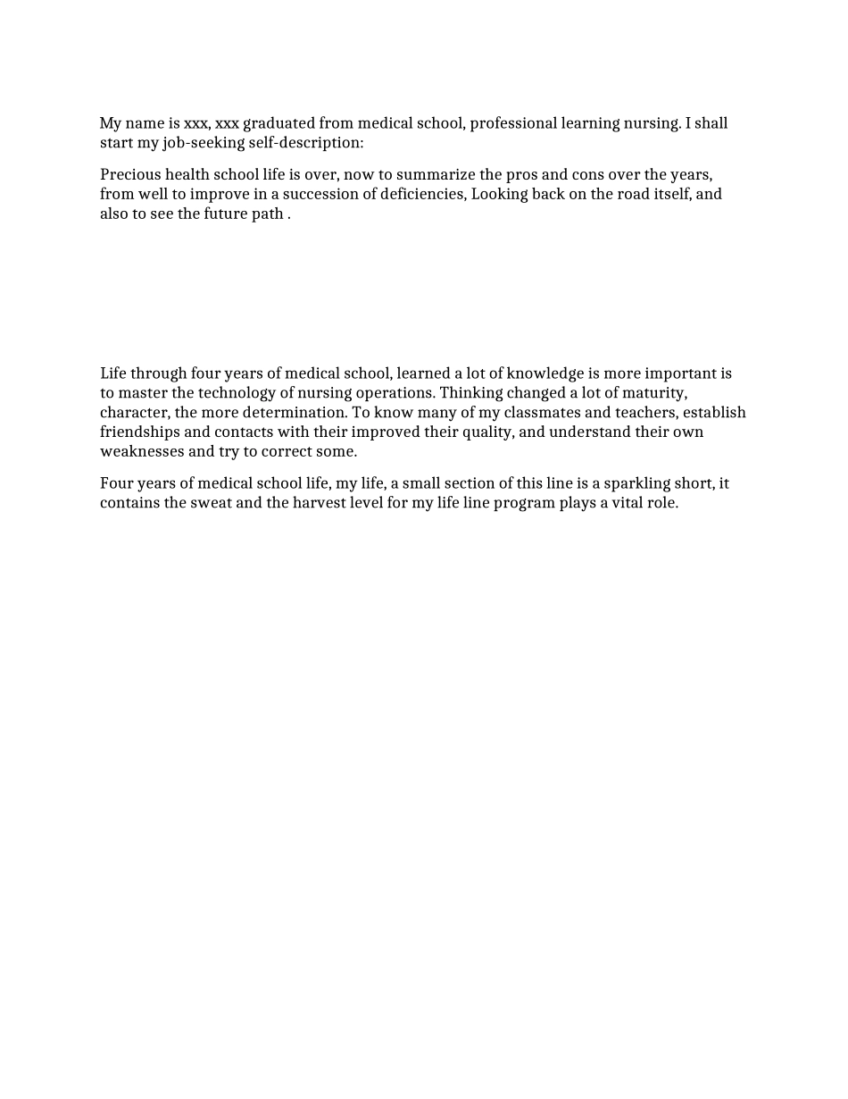 护理专业面试英文自我介绍_第1页