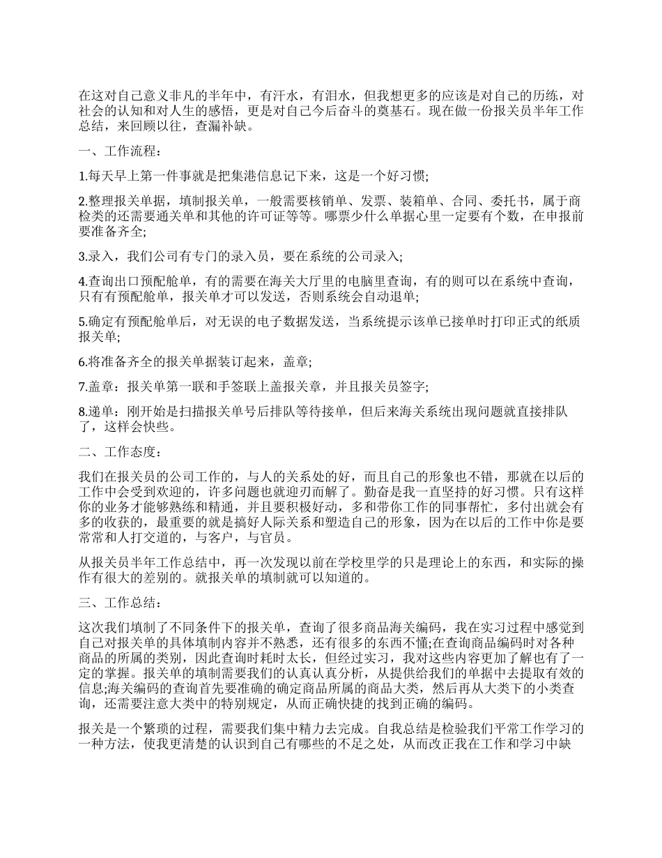报关员个人工作总结_第1页
