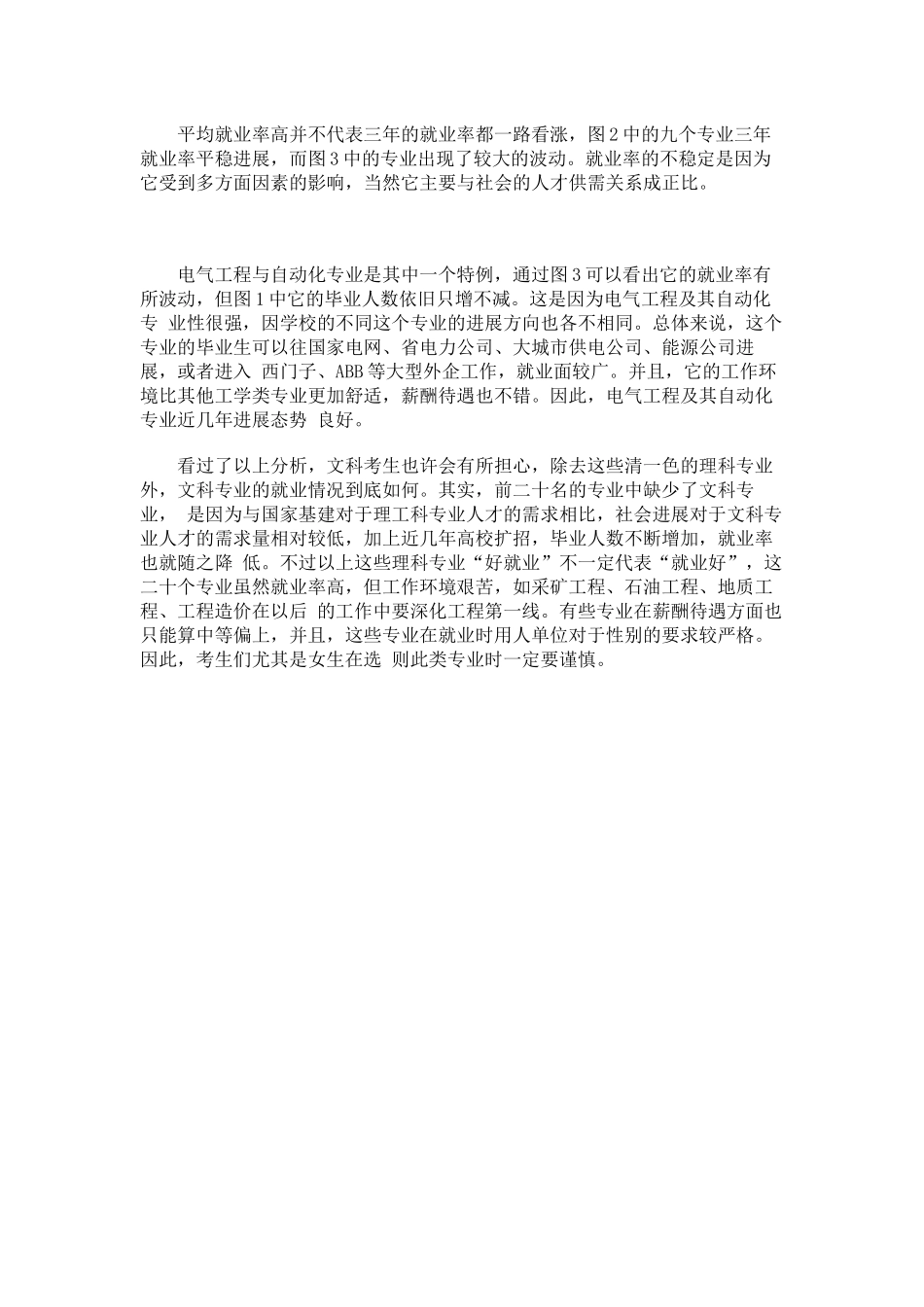 报考参考就业率前二十的专业排行及解析_第3页