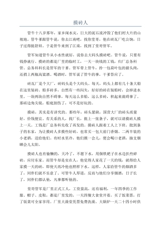 摸砖人-精品文档