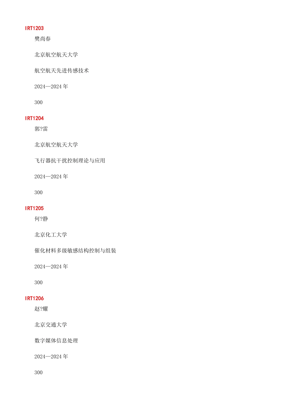 教育部“创新团队发展计划入选名单_第2页