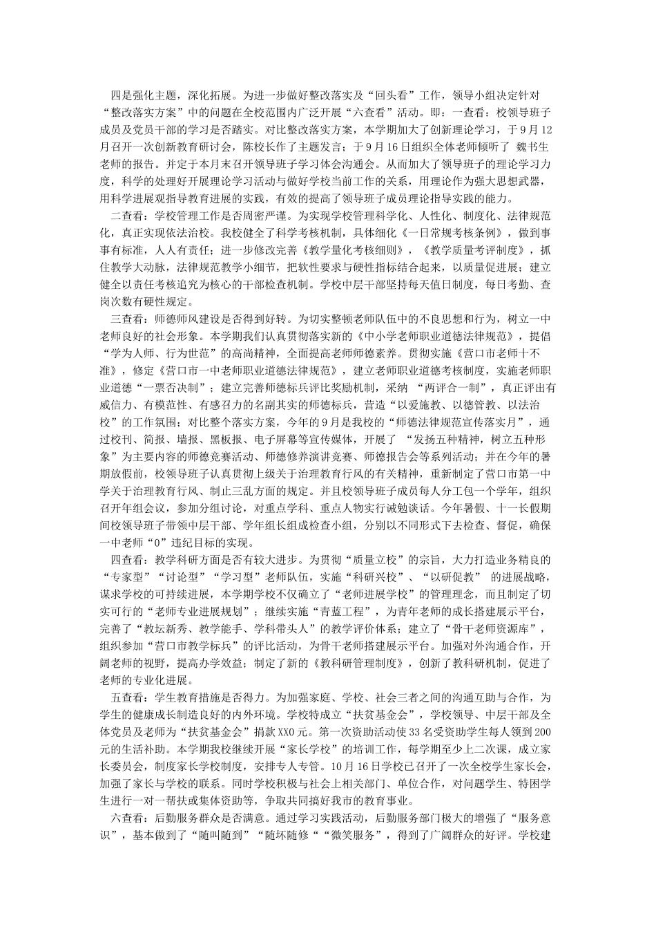 整改落实及“回头看”工作情况汇报-情况汇报_第2页
