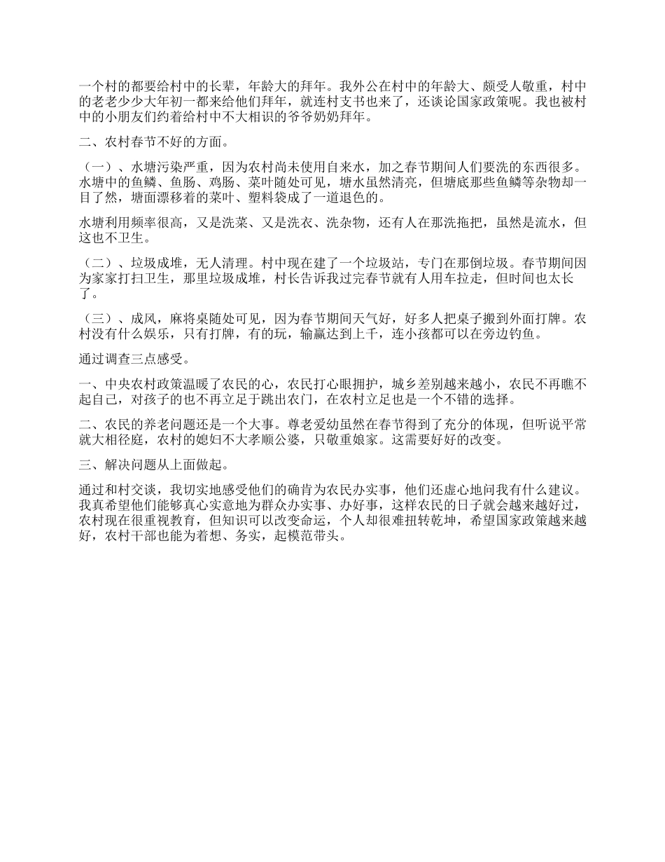 文明春节的调查报告作文_第2页