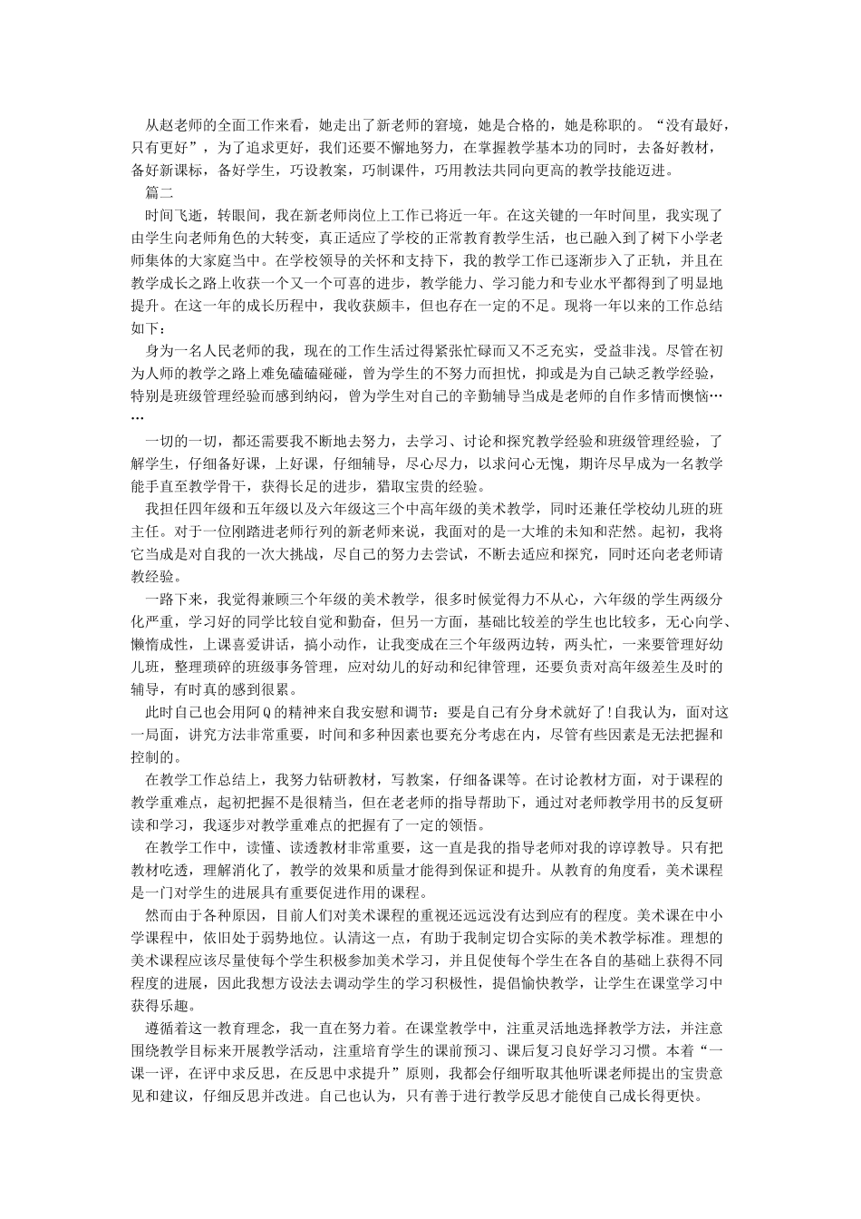 新教师工作总结个人总结_第2页