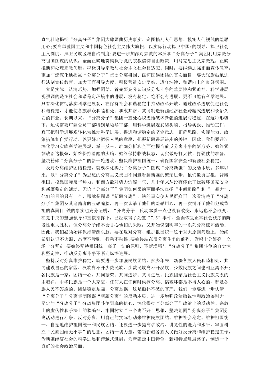 新疆发展心得体会_第2页