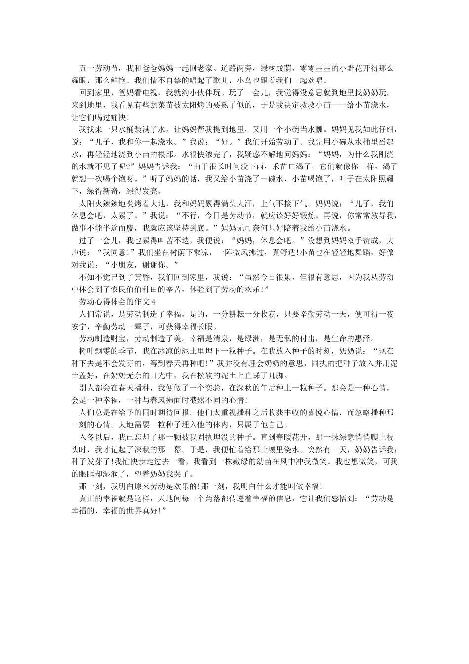春节劳动心得体会600字_第2页