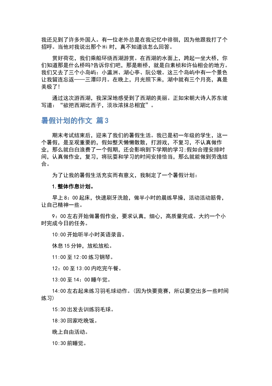 暑假计划汇总十篇下载.docx_第2页