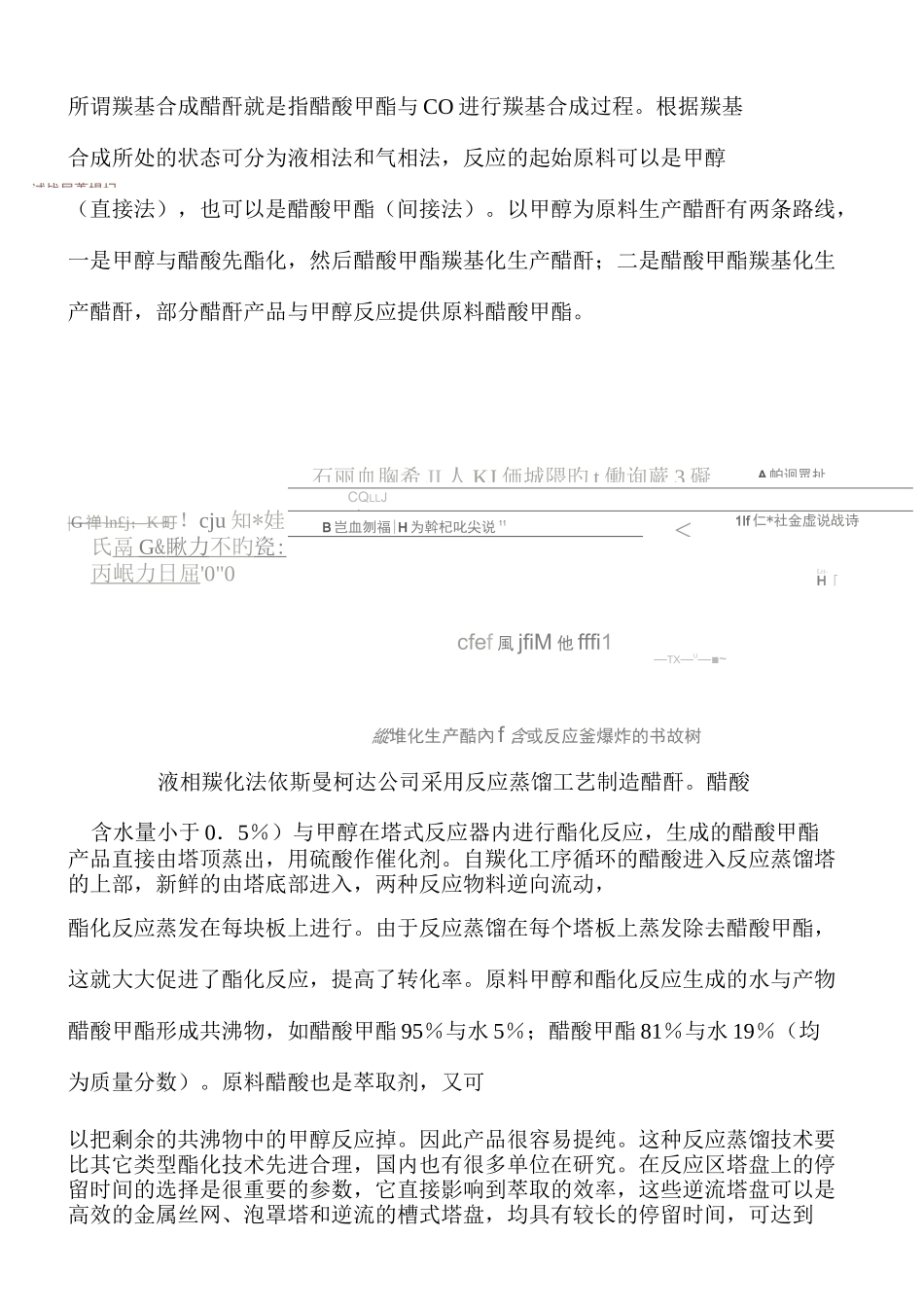 醋酸甲酯羰基合成醋酐的工艺进展_第1页