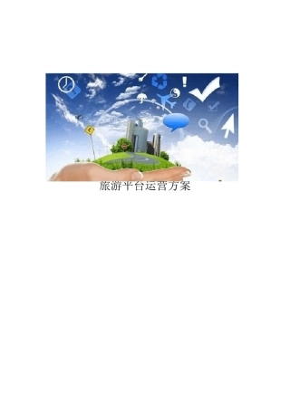 旅游平台运营方案