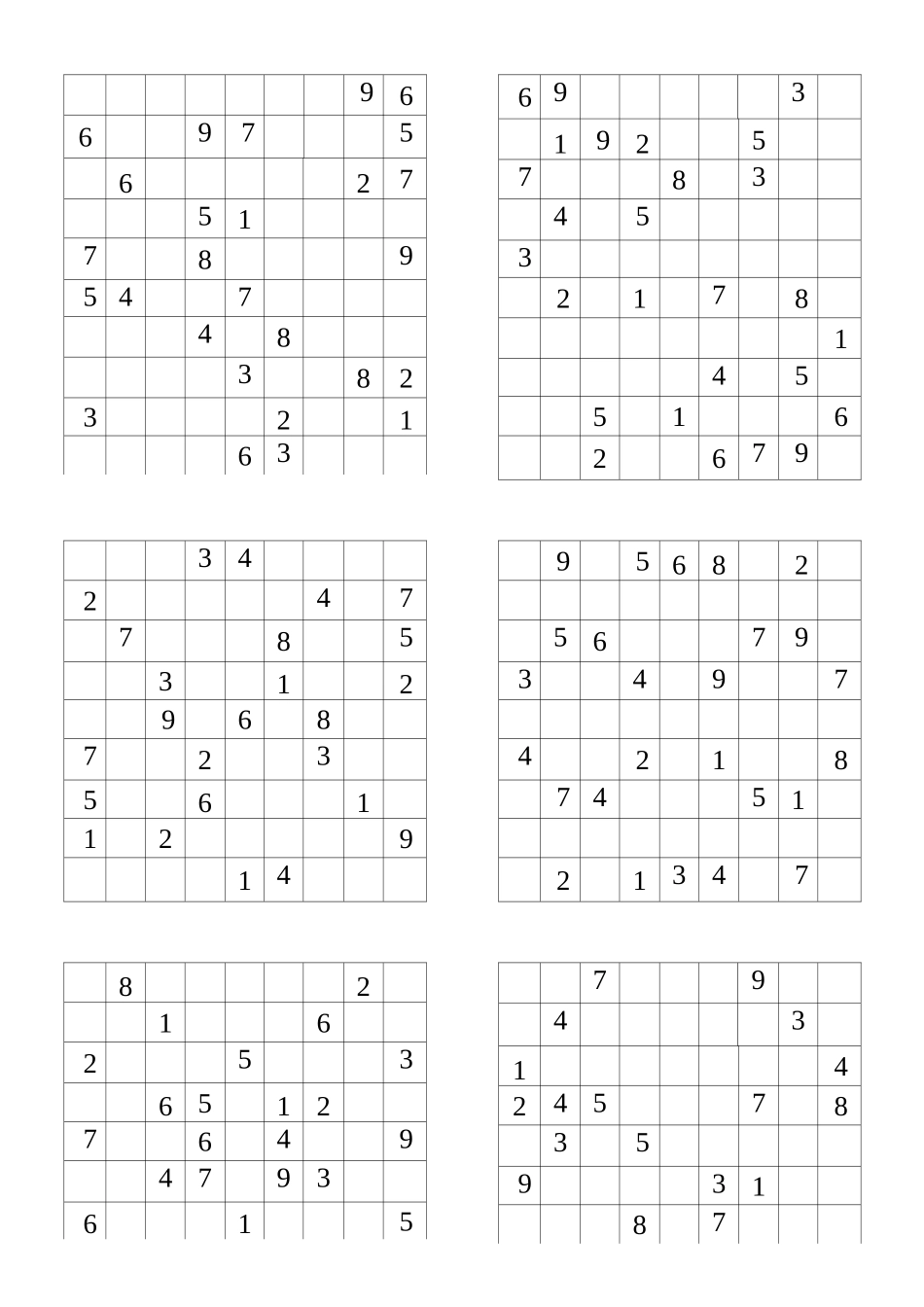 数独题目—难度系数4._第2页