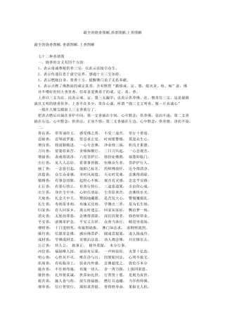 最全的烧香图解香谱图解上香图解