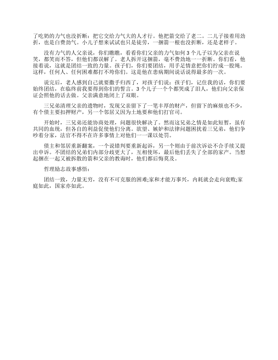 有关于团结的励志故事_第2页