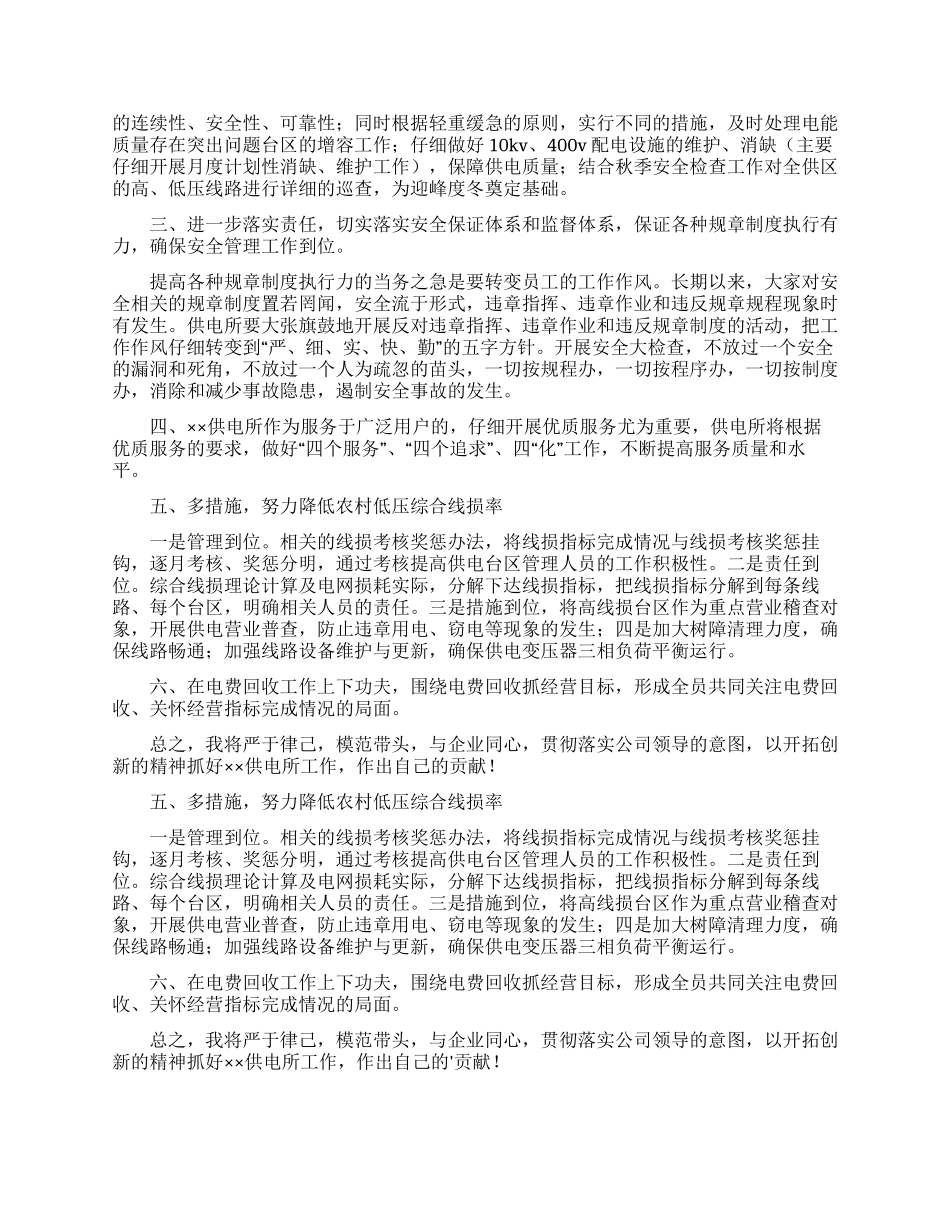 有关供电所所长述职报告三篇_第2页