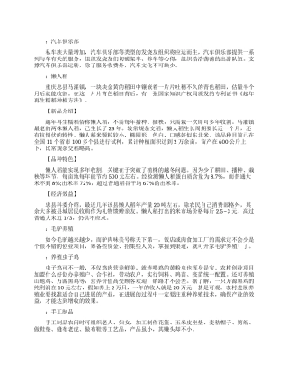 未来农村发展的商机