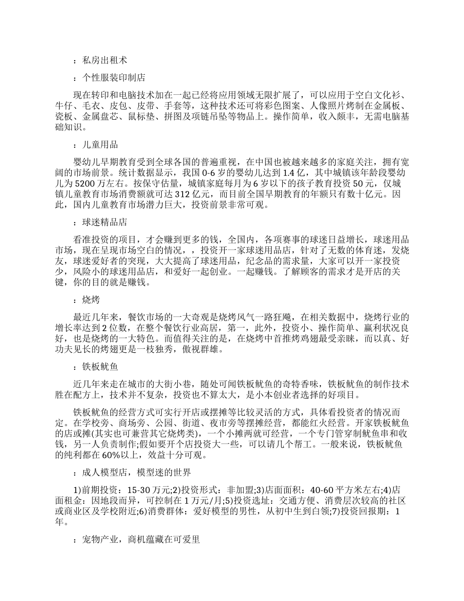 未来新奇创业小点子_第2页