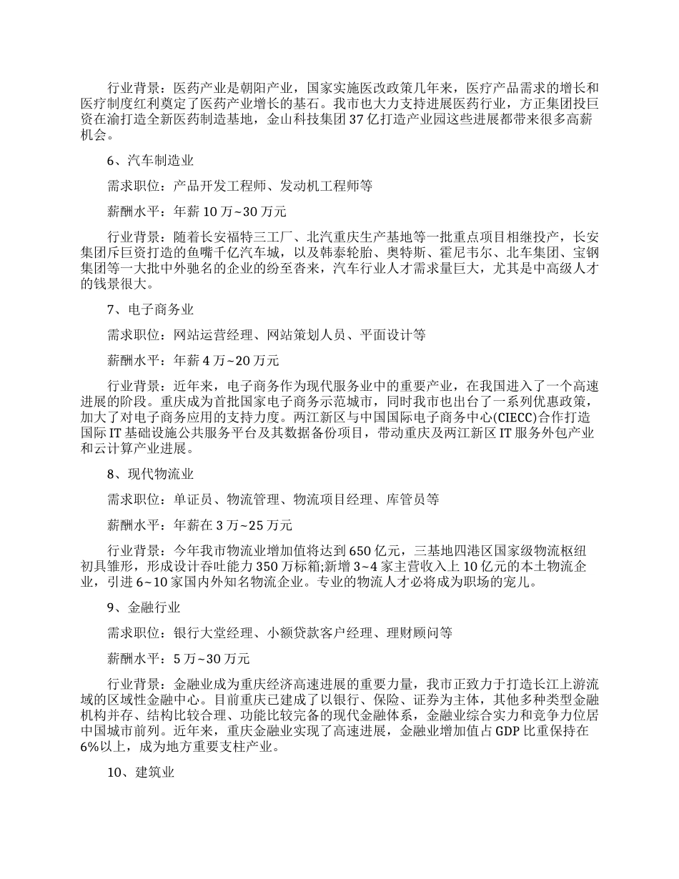 未来最吃香的十大行业_第2页