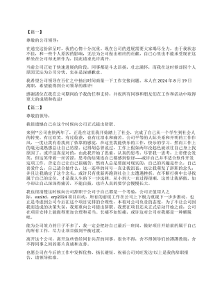 村会计辞职报告2篇