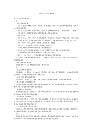 村社区为民办实事清单