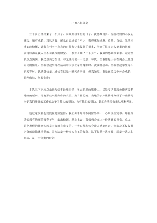 林小荷-三下乡总结