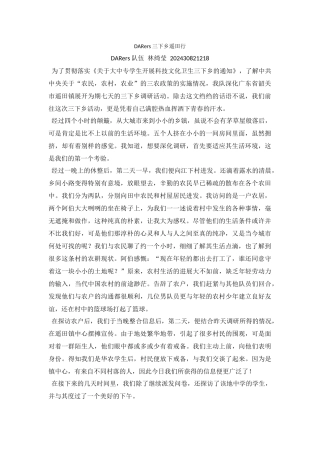 林绮莹-三下乡总结