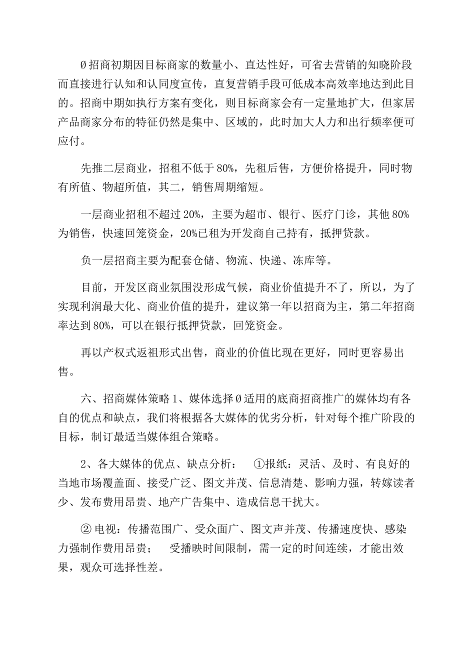 某项目商业招商方案范文_第2页
