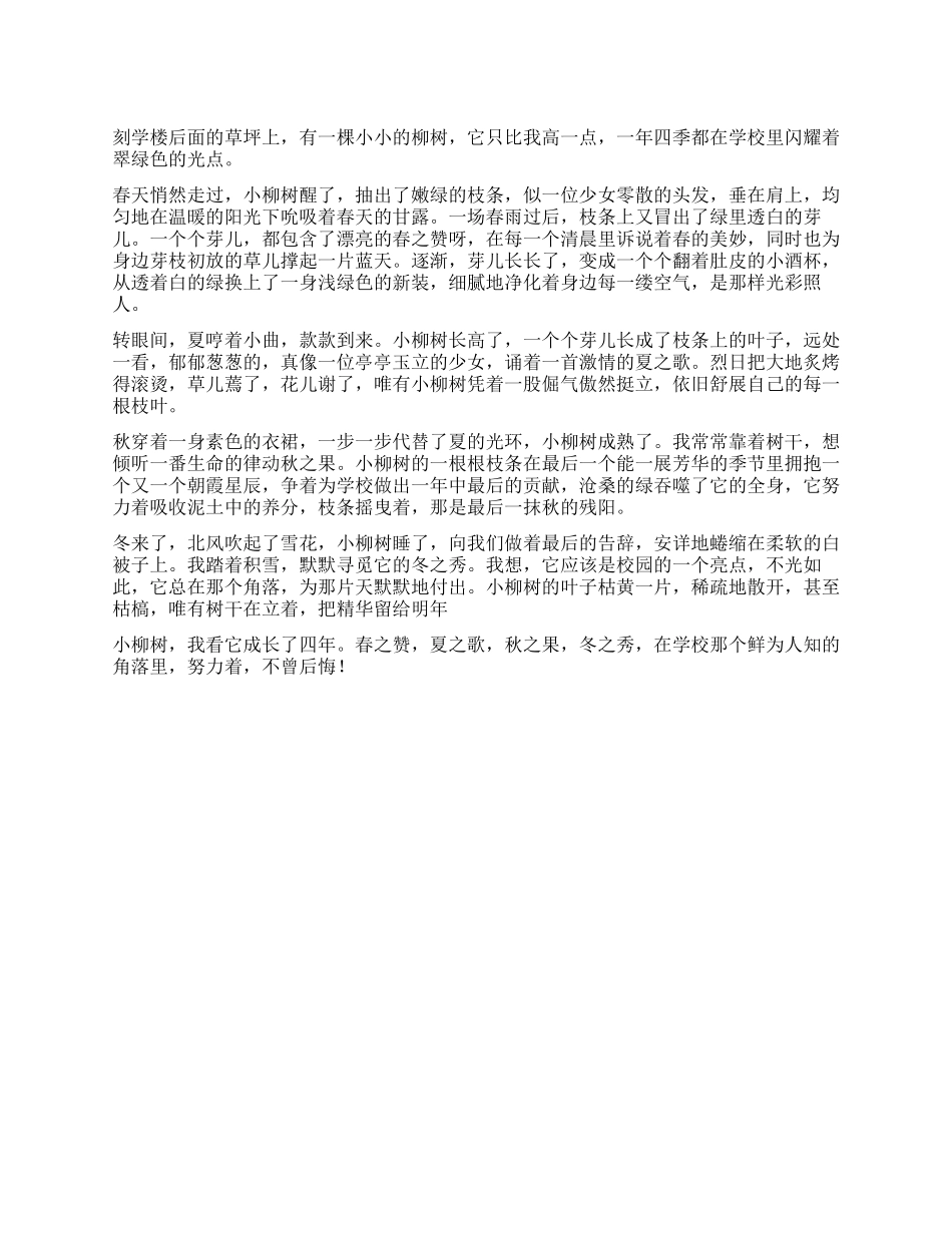 校园里的那抹绿作文600字_第1页