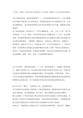 梁永怡-三下乡总结