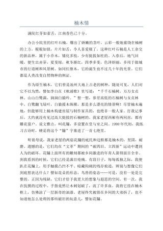 楠木情-精品文档