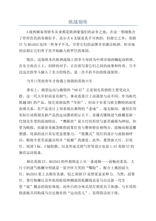 欧战别传-精品文档