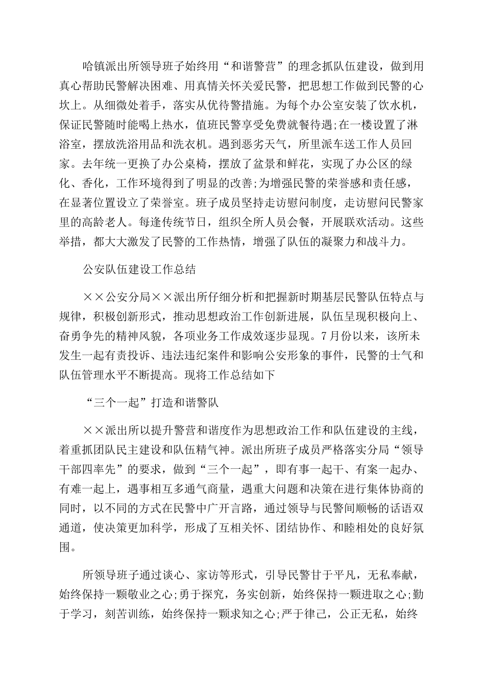 民警队伍建设总结_第3页