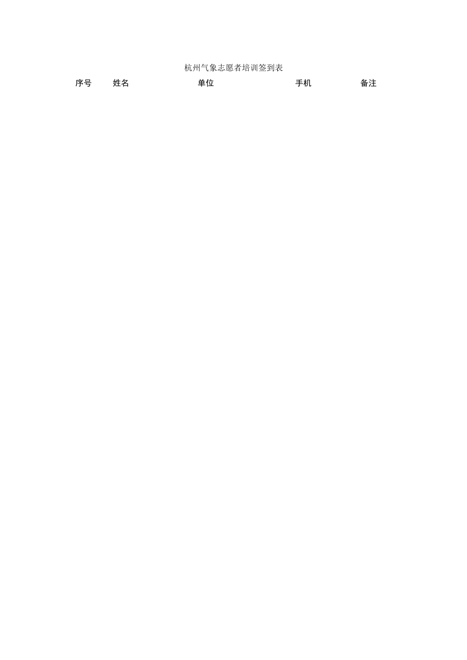 气象场馆培训签到表(1)_第1页