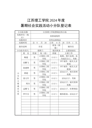 江理工戒毒小分队