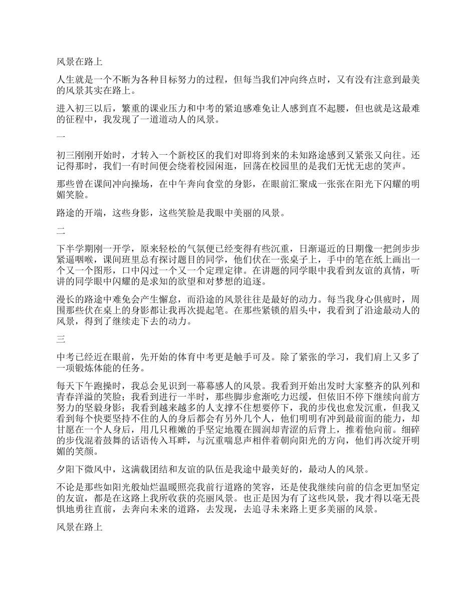 沿途的风景作文800字_第3页