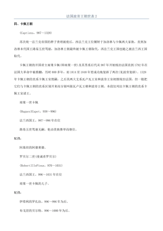 法国波旁王朝世表2