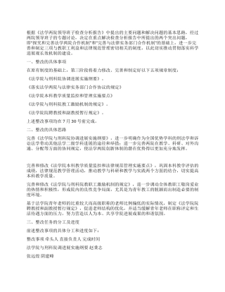 法学院实践科学发展观活动试点工作整改方案