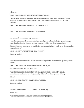 海归英文求职简历范文