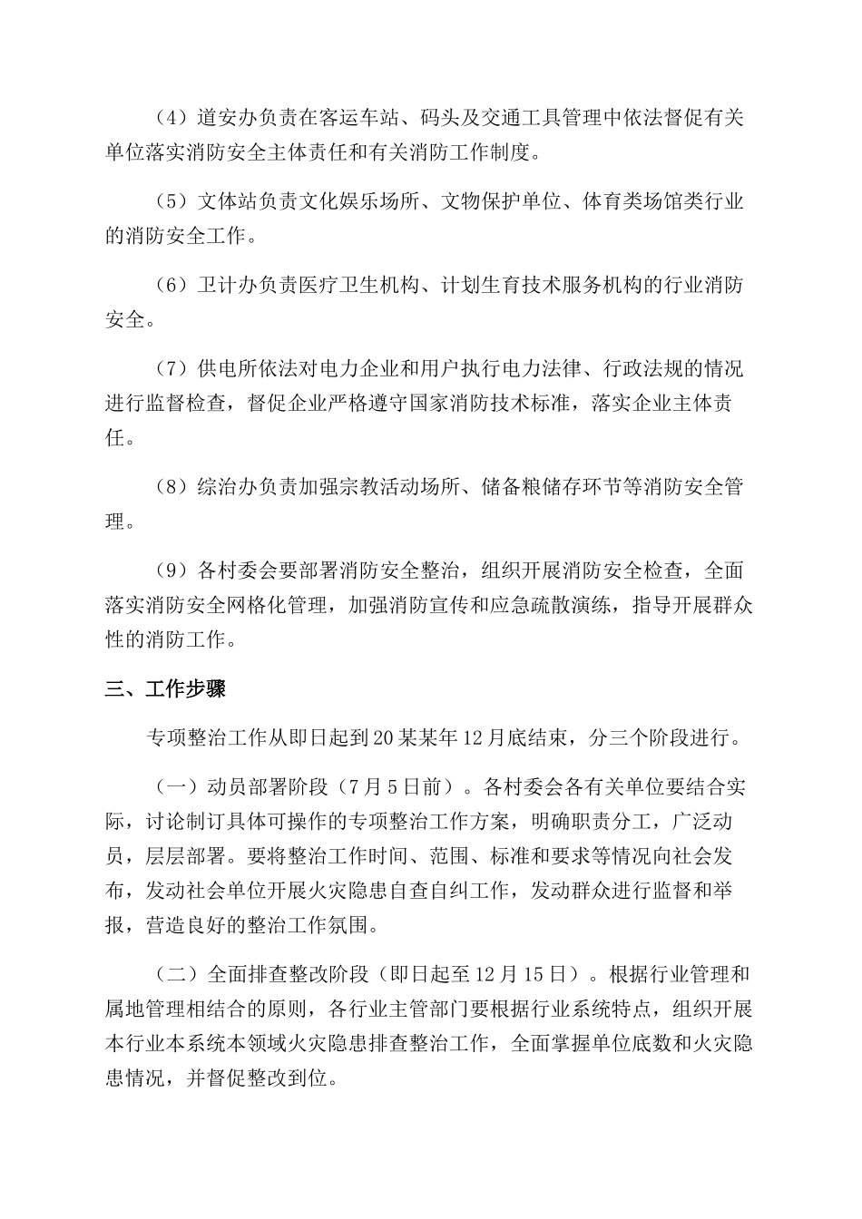 消防安全专项整治方案范文5篇_第2页