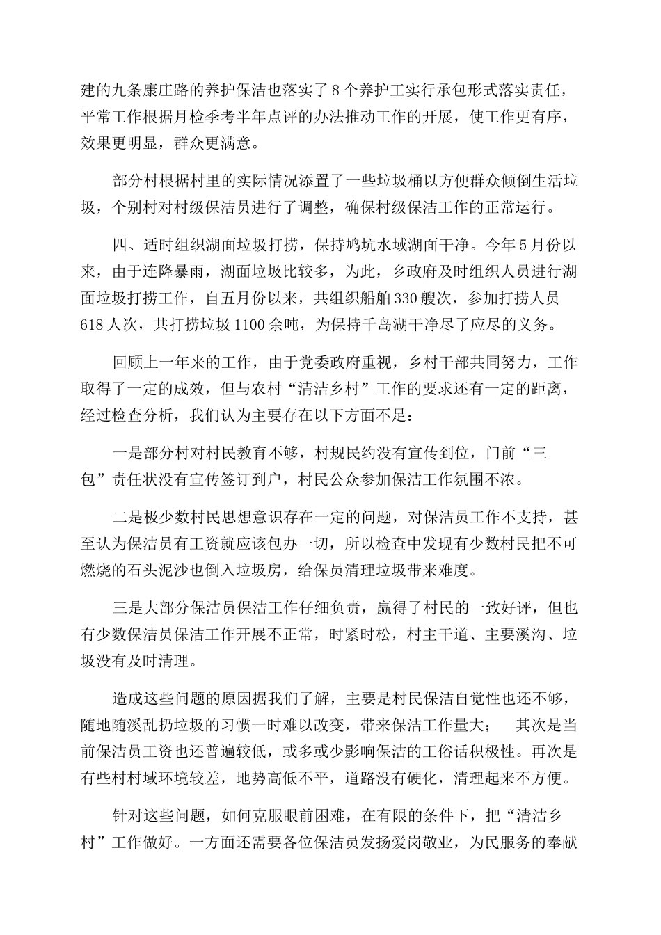 清洁乡村工作总结范文_第2页