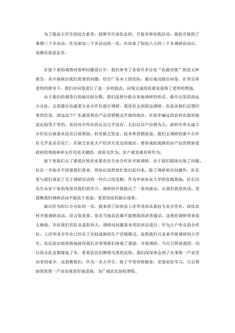 潘建毅-三下乡总结_第1页
