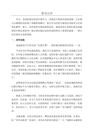 潜龙出世-精品文档
