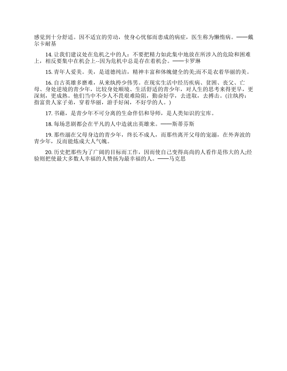 激励少年励志名言_第3页