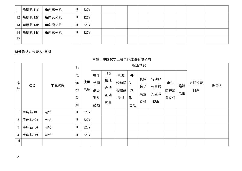 电动工具定期检查记录_第2页