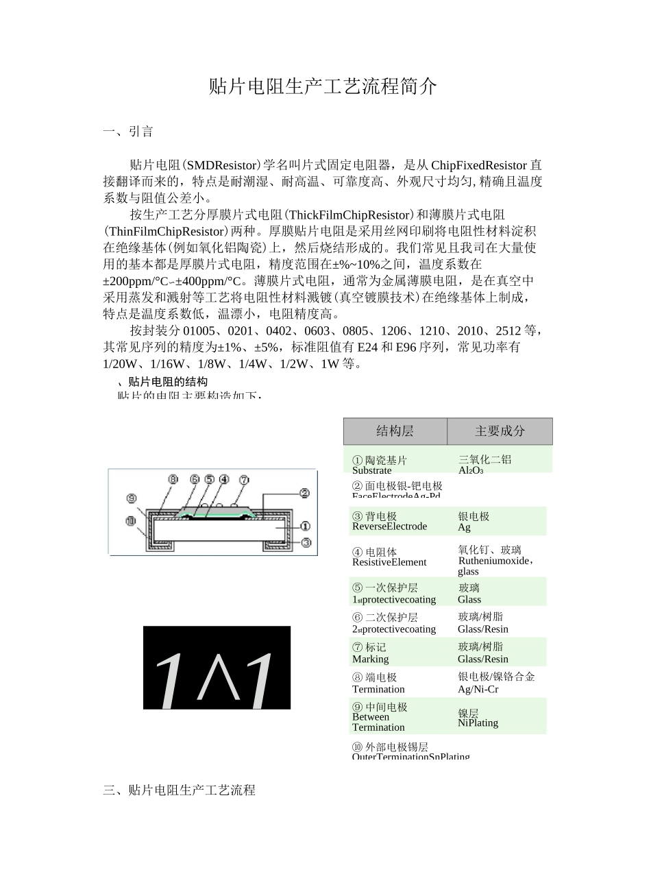 贴片电阻生产工艺流程简介修订稿_第2页