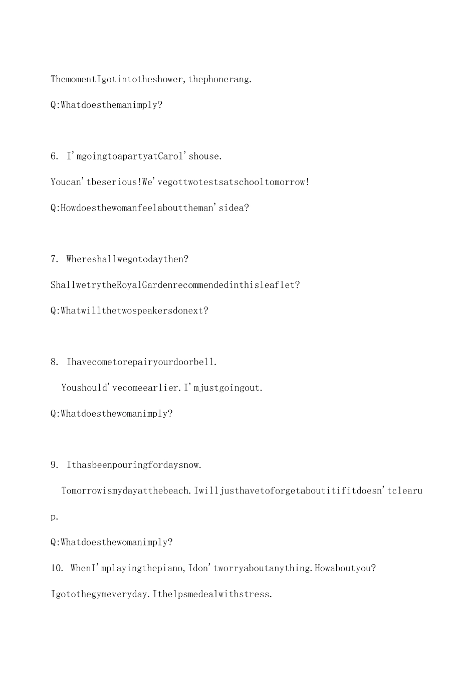 2020年上海市高考英语听力录音整理稿_第2页