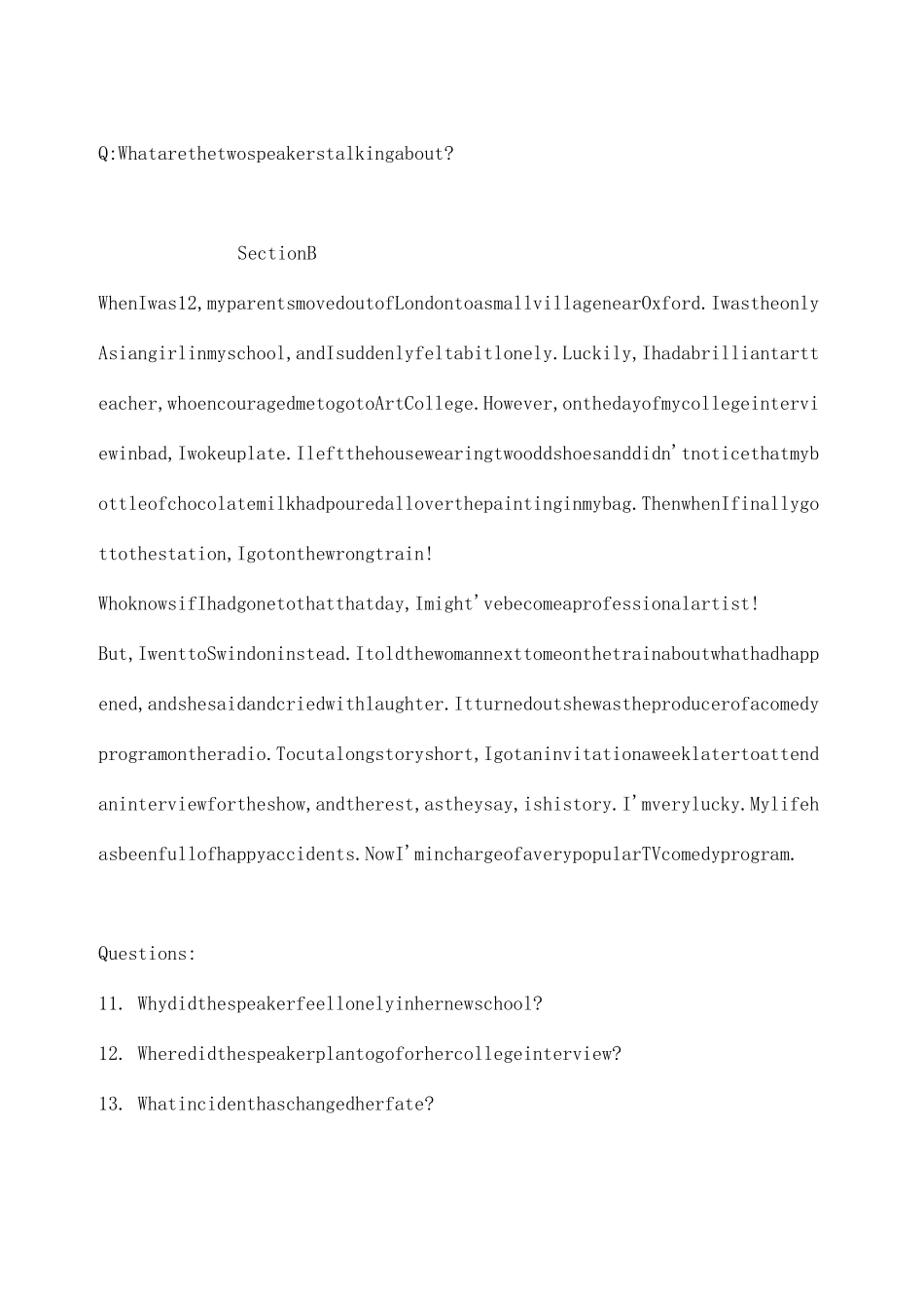 2020年上海市高考英语听力录音整理稿_第3页