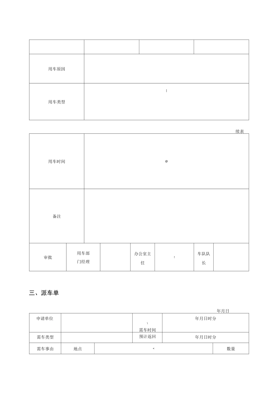 公司车辆管理表格_第2页