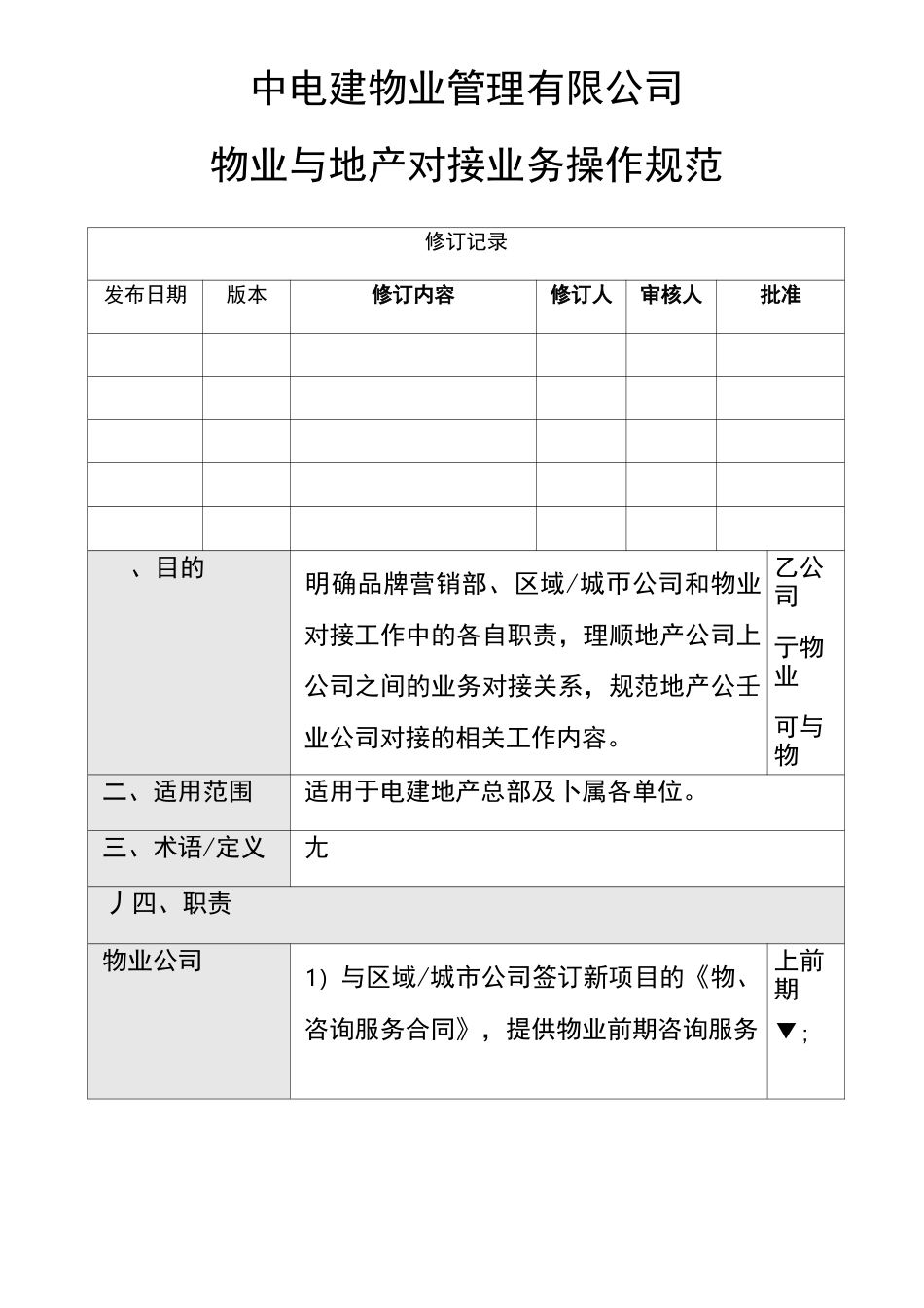 物业与地产对接业务操作规范_第2页