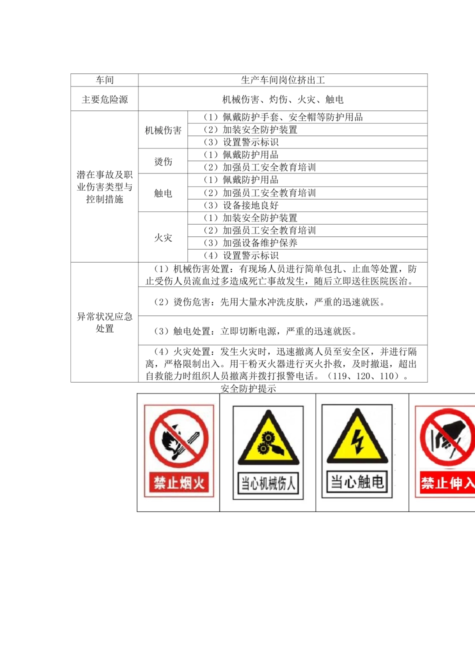 11电缆公司岗位安全风险警示告知牌_第3页