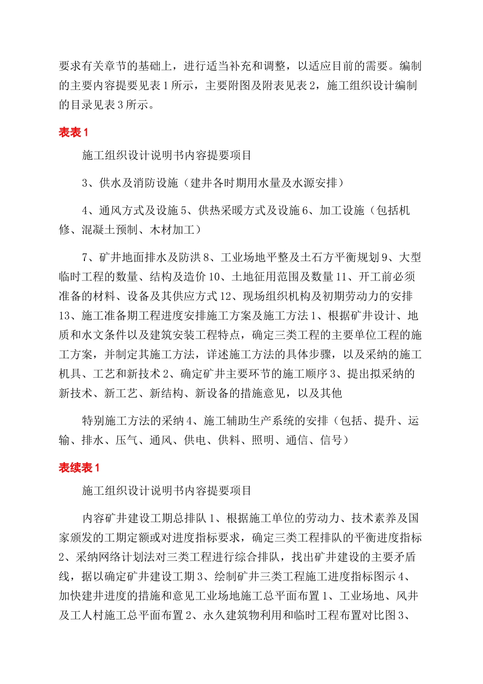 煤矿施工组织设计设计投标方案范文书_第2页