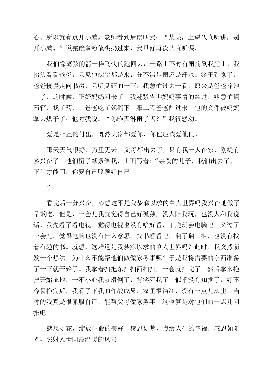 爱家活动总结范文例文爱家活动总结范文2000字_第2页